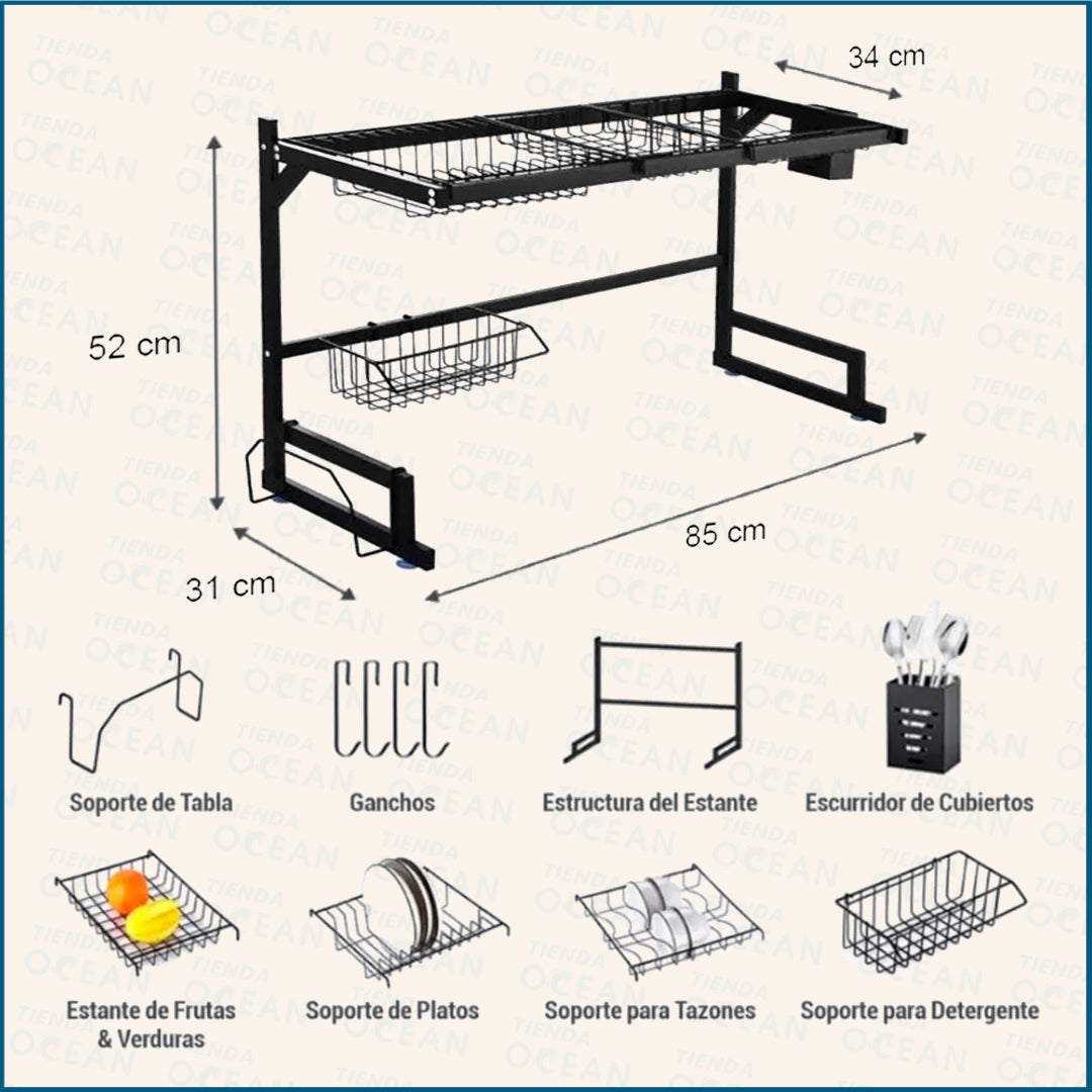 🍽️ Escurridor Seca Platos 85cm. – EasyKitchen 85