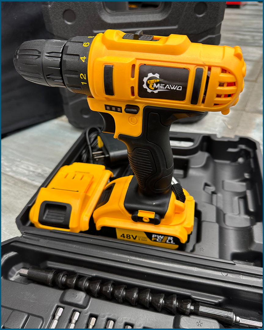 🛠️ Kit Taladro PowerDrill 48v + 🔋🔋 2 Bat. 48v