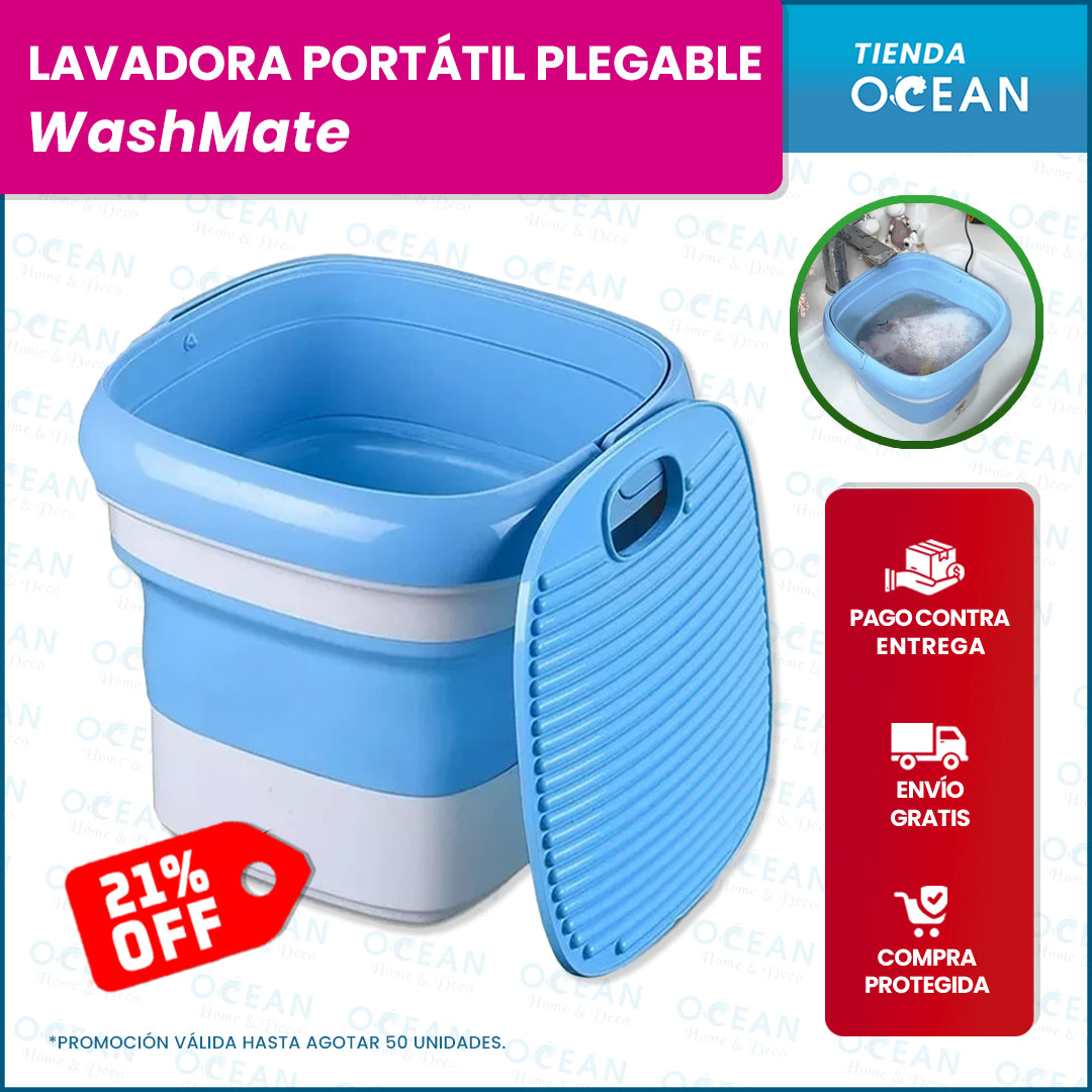 🌀🚿 Lavadora Portátil Plegable - WashMate