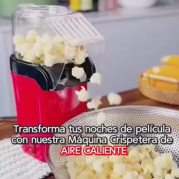 Maquina Crispetera eléctrica Sin Aceite, come sano y rico! 🍿🍿🍿